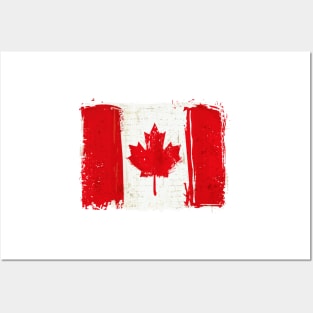 Vintage Flag of Canada Posters and Art